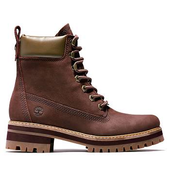 Timberland Női Courmayeur Valley 6 Inch Bakancs Bordó